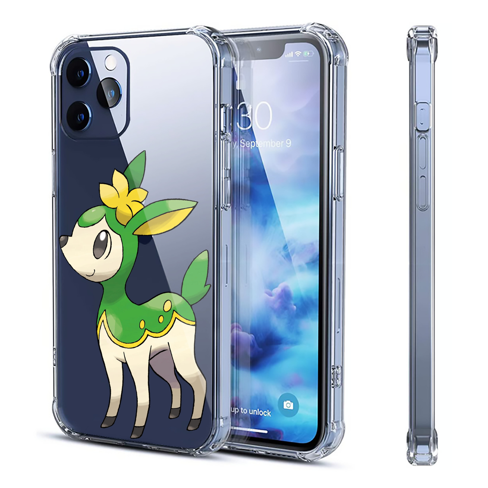 （画像用） ポケットモンスター Pokémon 【iPhone 12シリーズ対応】透明スマホケース（クリアソフトケース）